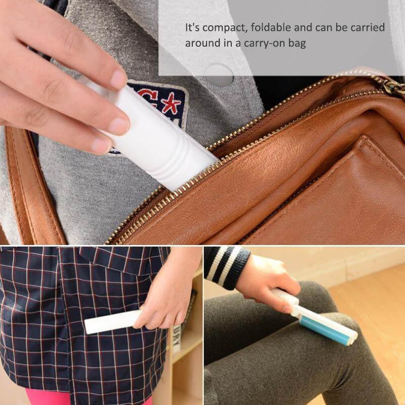 Washable Portable Mini Sticky Lint Remover Roller - MaviGadget