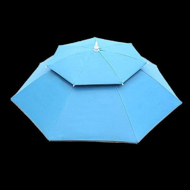 Outdoor Double Layer Fishing Umbrella Hat - MaviGadget