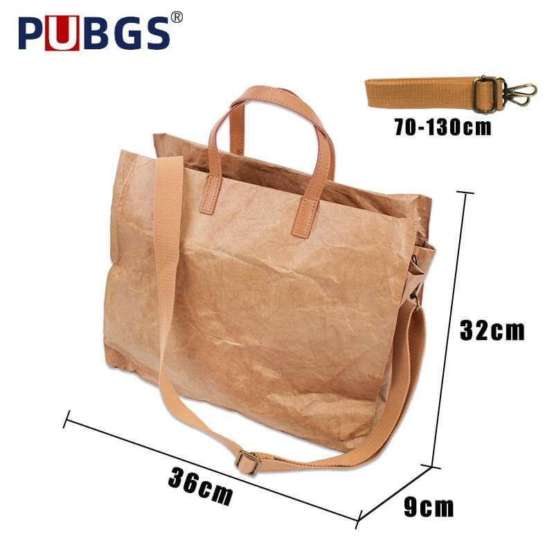 Women Kraft Paper Handbag and Shoulder Bag - MaviGadget