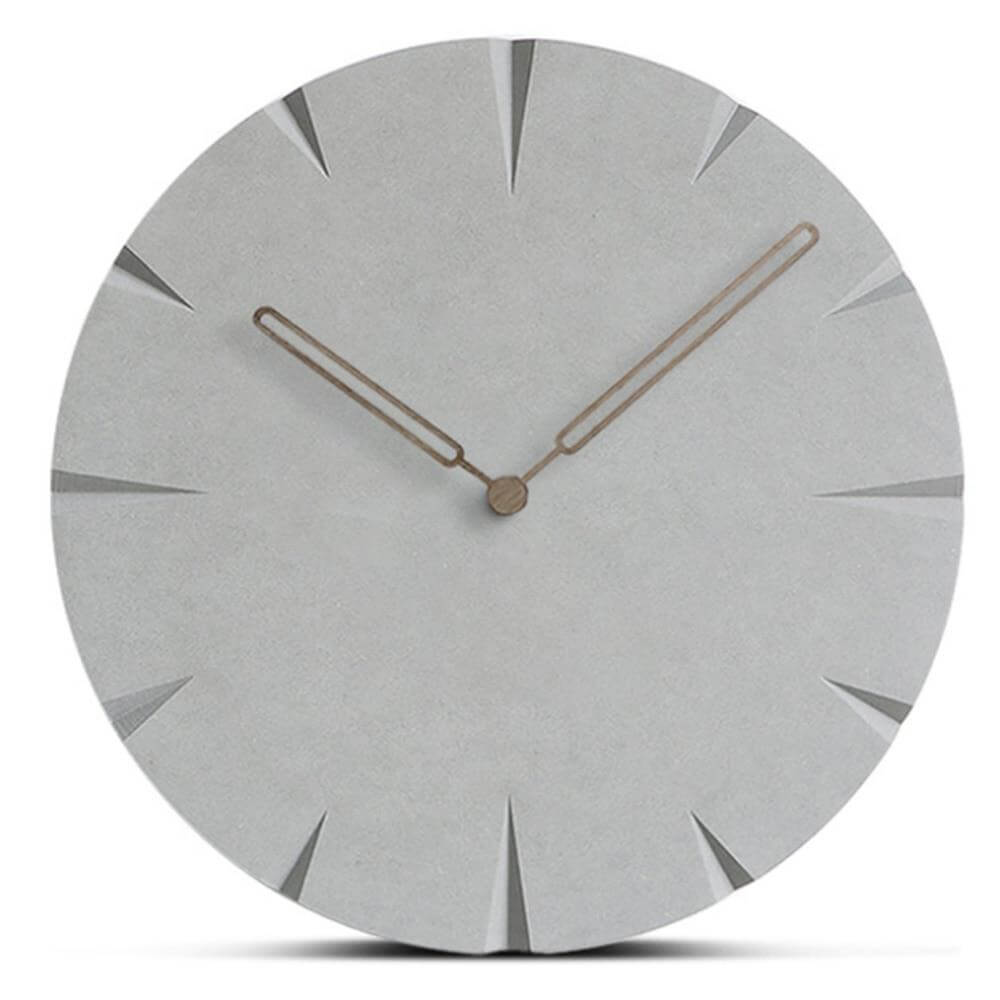 Novel Grey Life Wooden Wall Clock - MaviGadget