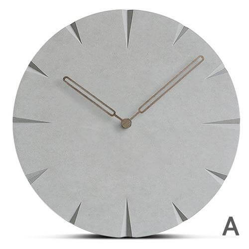 Novel Grey Life Wooden Wall Clock - MaviGadget