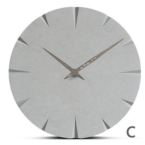 Novel Grey Life Wooden Wall Clock - MaviGadget