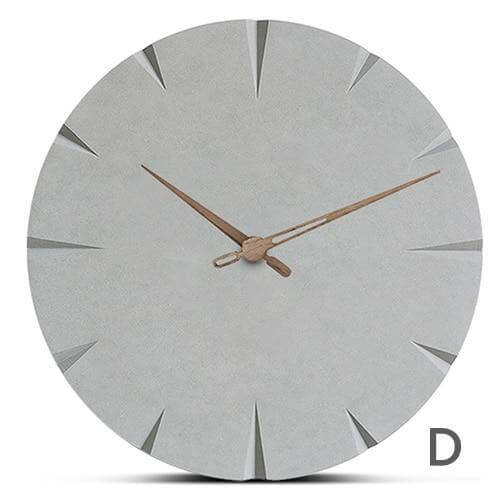 Novel Grey Life Wooden Wall Clock - MaviGadget