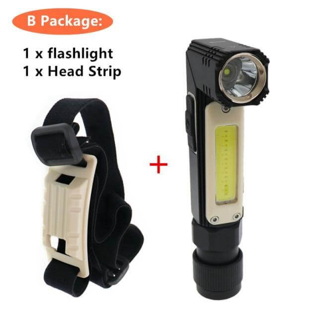Rechargeable Magnetic Adjustable Camping Flashlight - MaviGadget