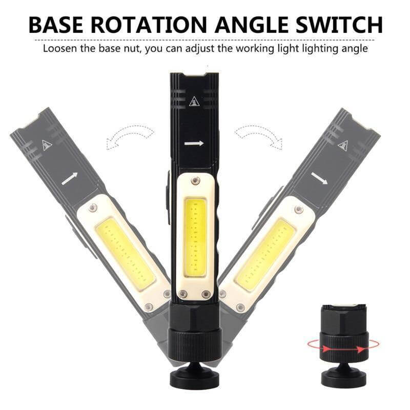 Rechargeable Magnetic Adjustable Camping Flashlight - MaviGadget