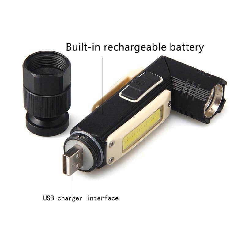 Rechargeable Magnetic Adjustable Camping Flashlight - MaviGadget