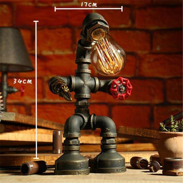 Creative Iron Vintage Robotic Lamps - MaviGadget