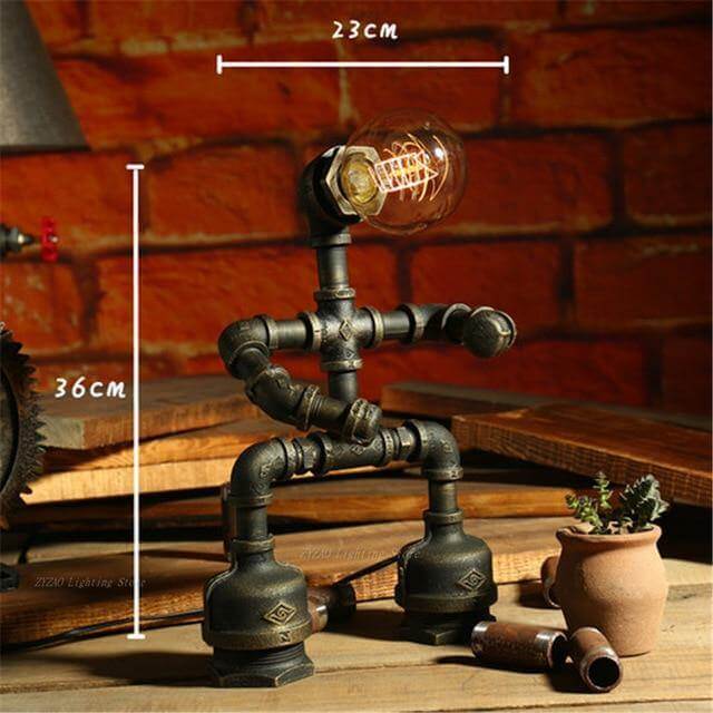 Creative Iron Vintage Robotic Lamps - MaviGadget