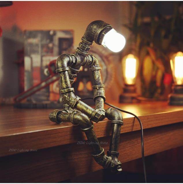 Creative Iron Vintage Robotic Lamps - MaviGadget