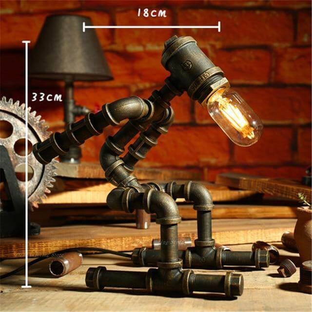 Creative Iron Vintage Robotic Lamps - MaviGadget