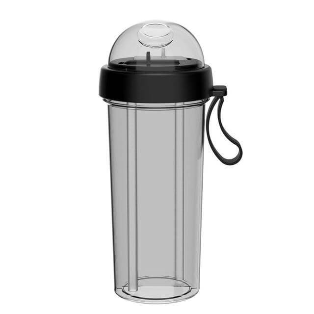 Dual Straw Separate Drink Bottle - MaviGadget