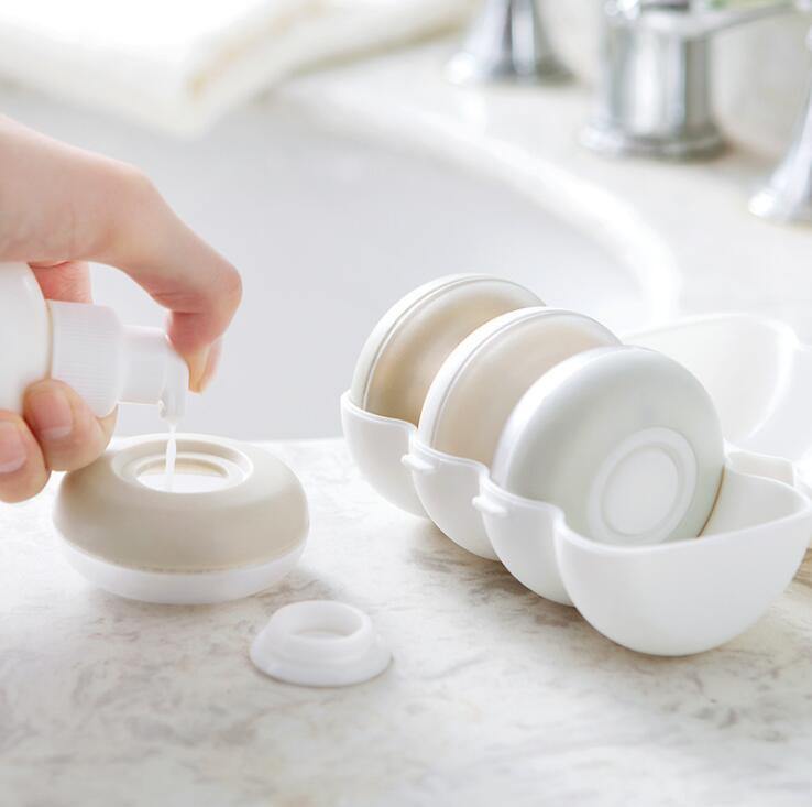 4pcs Refillable Travel Shampoo Lotion Organizer Set - MaviGadget