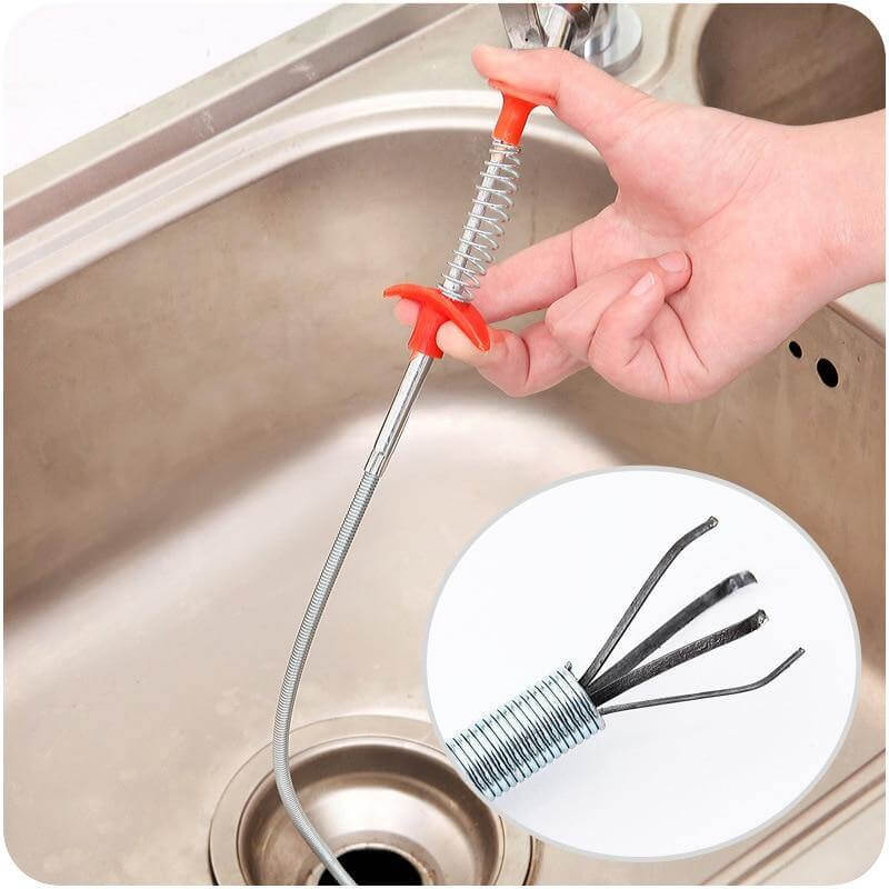 Elastic Clog Remover Drain Cleaning Stick Tool - MaviGadget