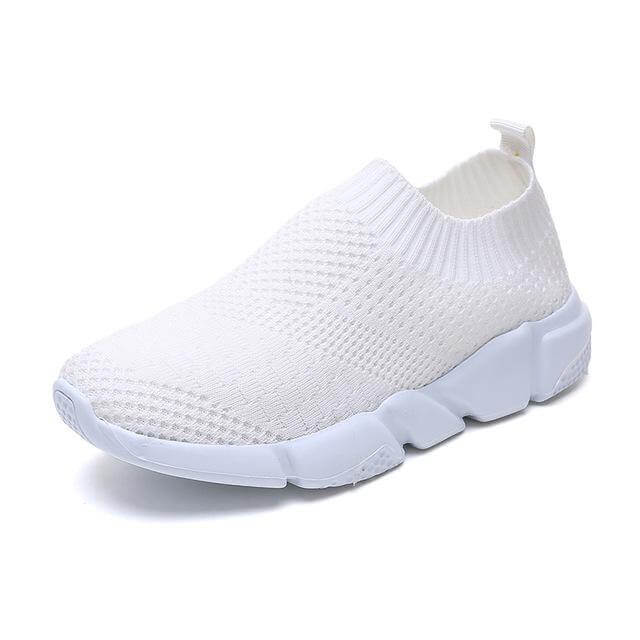 Breathable Slip on Knit Running Shoes - MaviGadget