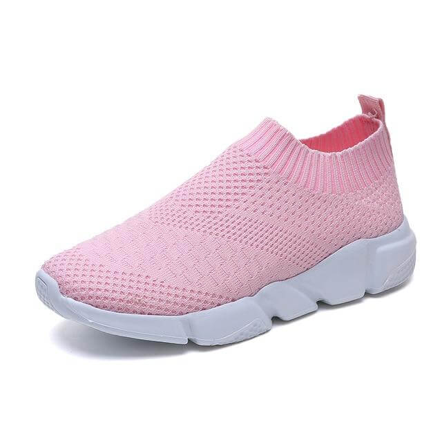 Breathable Slip on Knit Running Shoes - MaviGadget