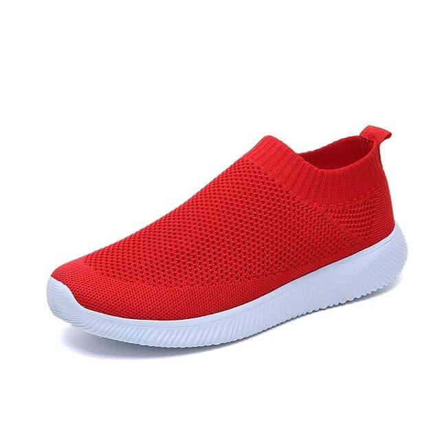 Breathable Slip on Knit Running Shoes - MaviGadget