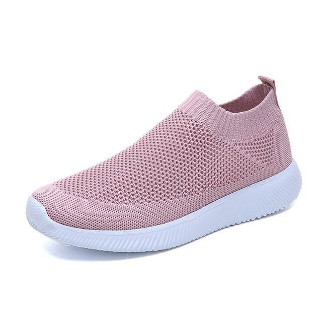 Breathable Slip on Knit Running Shoes - MaviGadget