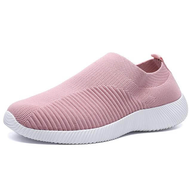 Breathable Slip on Knit Running Shoes - MaviGadget