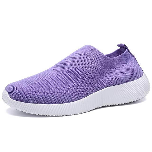 Breathable Slip on Knit Running Shoes - MaviGadget
