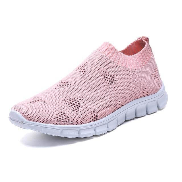 Breathable Slip on Knit Running Shoes - MaviGadget