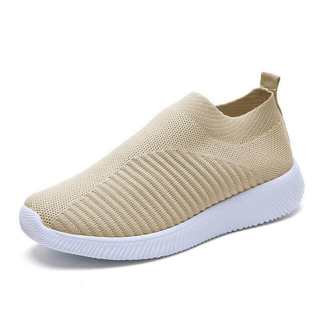 Breathable Slip on Knit Running Shoes - MaviGadget