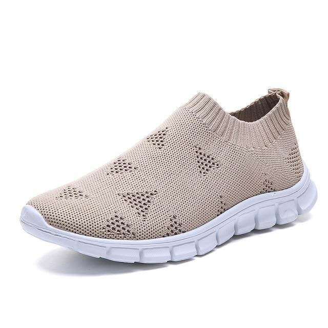 Breathable Slip on Knit Running Shoes - MaviGadget