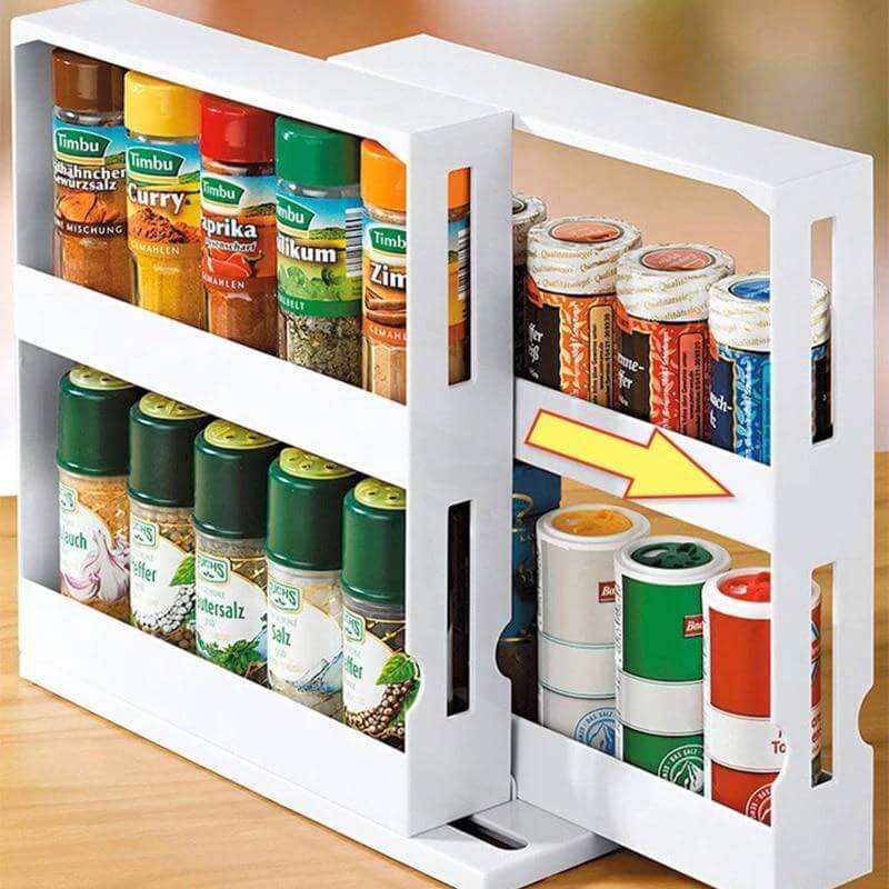 Multi-Function Rotating Spice Organizer - MaviGadget