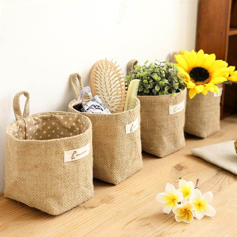 Zakka style cotton storage box - MaviGadget