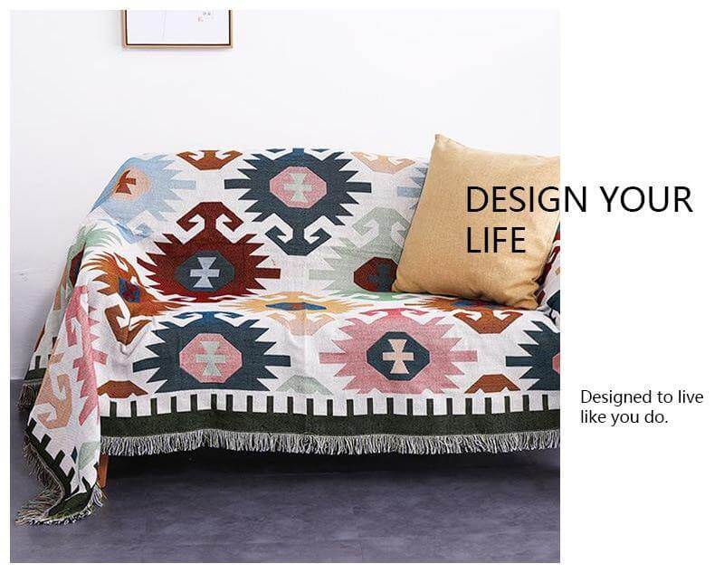 Boho StyleKnitted Blanket - MaviGadget