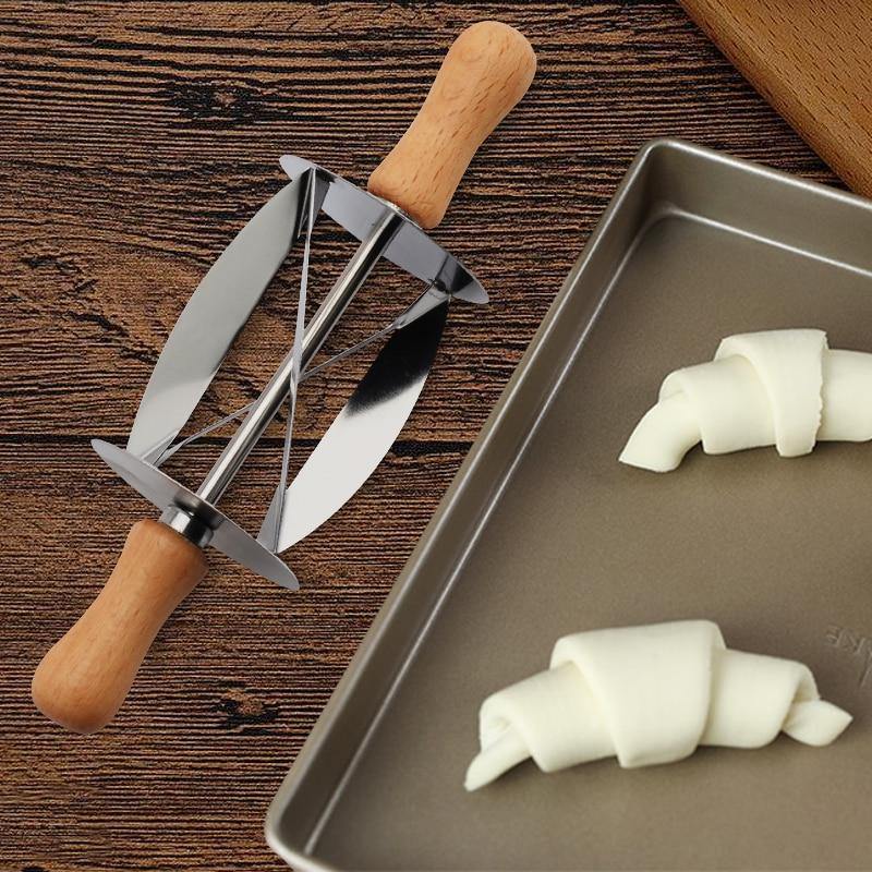 Stainless Steel Croissant Bread Rolling Cutter - MaviGadget