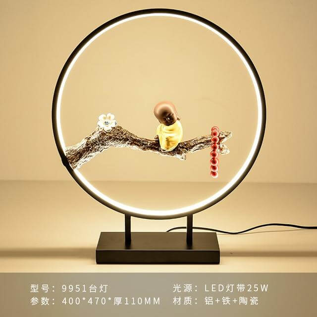 Aluminum Ring Creative Table Lamp - MaviGadget