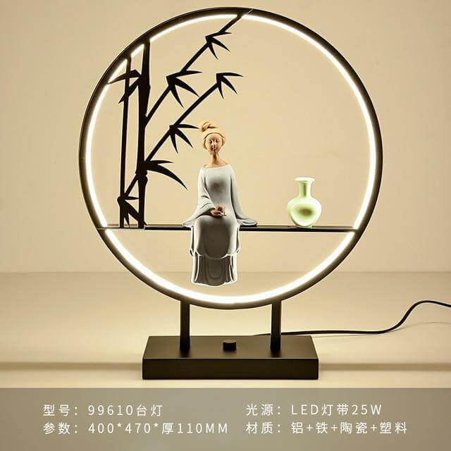 Aluminum Ring Creative Table Lamp - MaviGadget