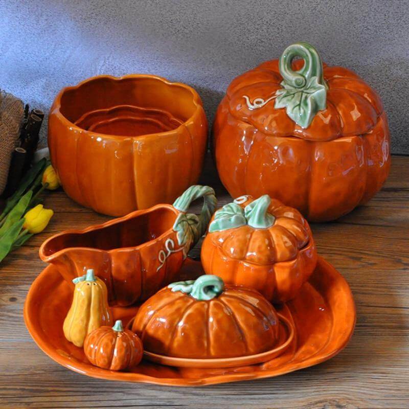Pumpkin Ceramic Kitchen Mug Bowl - MaviGadget