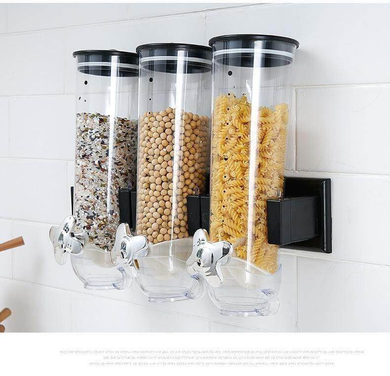 Wall-Mounted Transparent Cereal Dispenser - MaviGadget