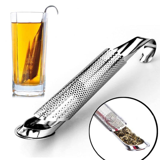 Silver Pipe Stainless Steel Tea Infuser Filter - MaviGadget
