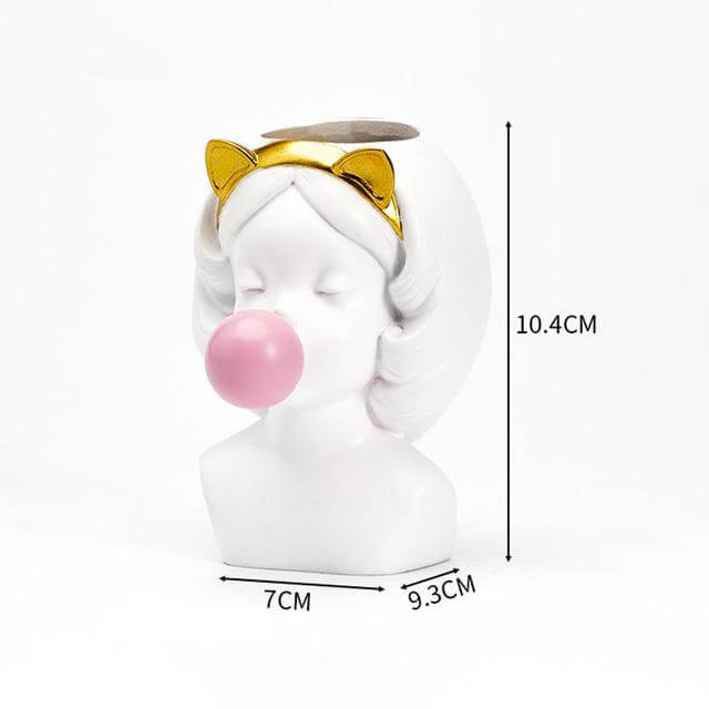 Creative Nordic Buble Gum Woman Vase - MaviGadget