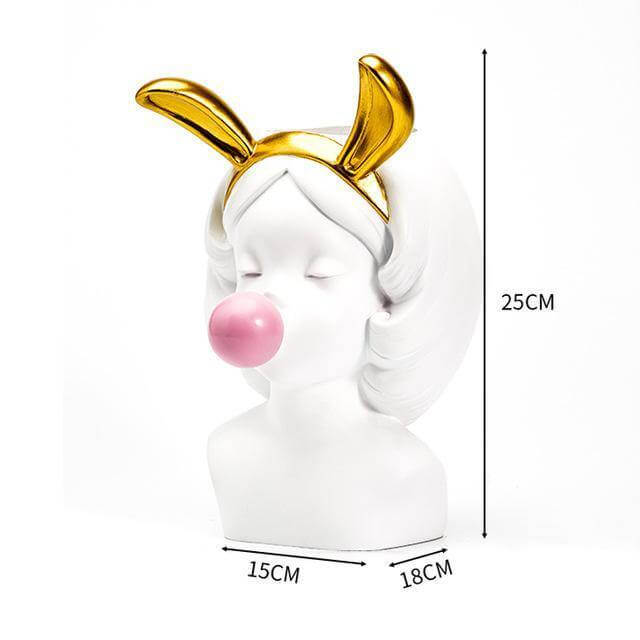 Creative Nordic Buble Gum Woman Vase - MaviGadget