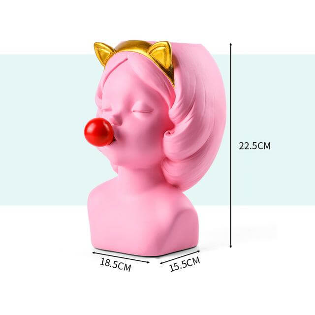 Creative Nordic Buble Gum Woman Vase - MaviGadget