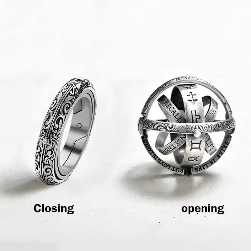 Vintage Astronomical Creative Complex Cosmic Ring - MaviGadget