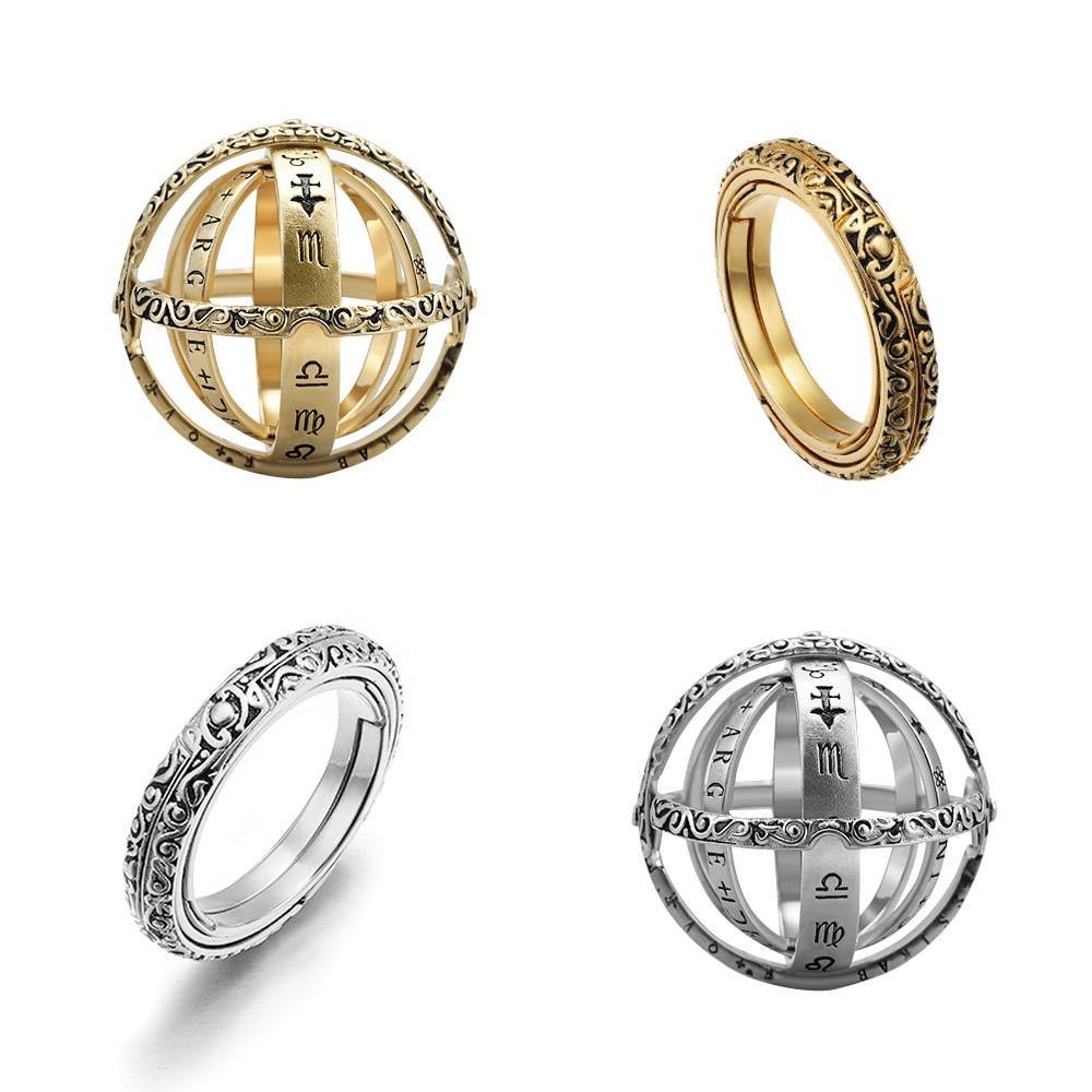 Vintage Astronomical Creative Complex Cosmic Ring - MaviGadget