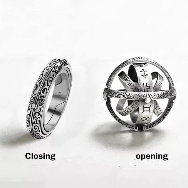 Vintage Astronomical Creative Complex Cosmic Ring - MaviGadget