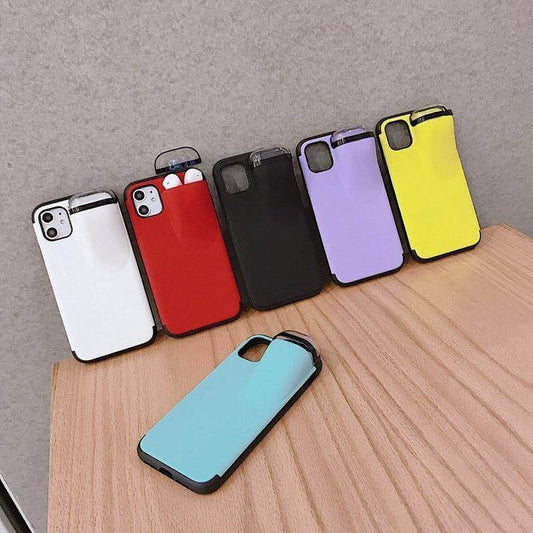 2 in 1 AirPods Storage iPhone Case - MaviGadget