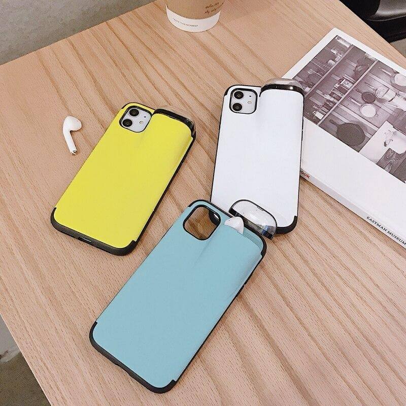 2 in 1 AirPods Storage iPhone Case - MaviGadget