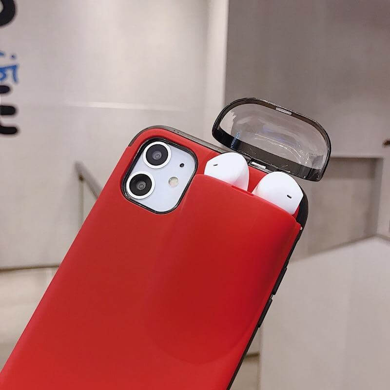 2 in 1 AirPods Storage iPhone Case - MaviGadget
