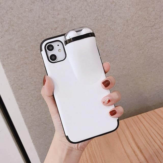 2 in 1 AirPods Storage iPhone Case - MaviGadget