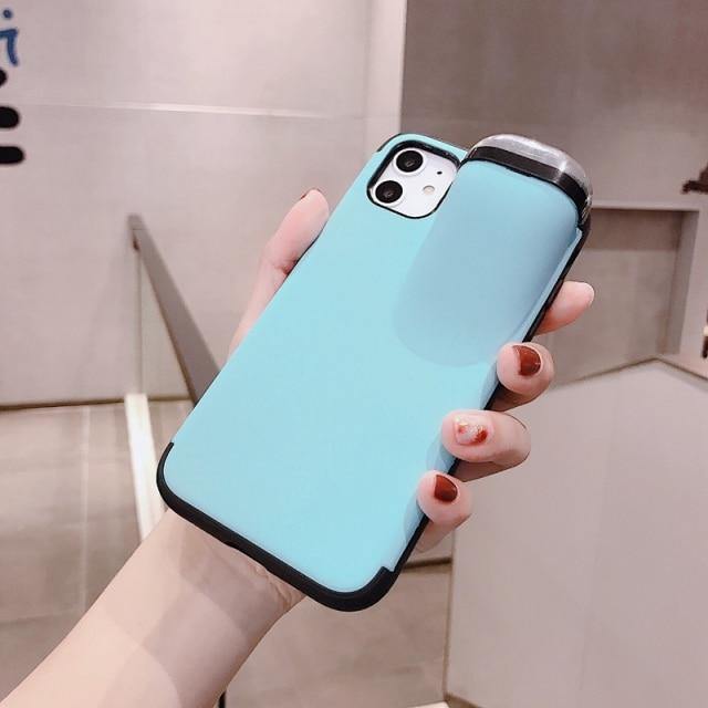 2 in 1 AirPods Storage iPhone Case - MaviGadget