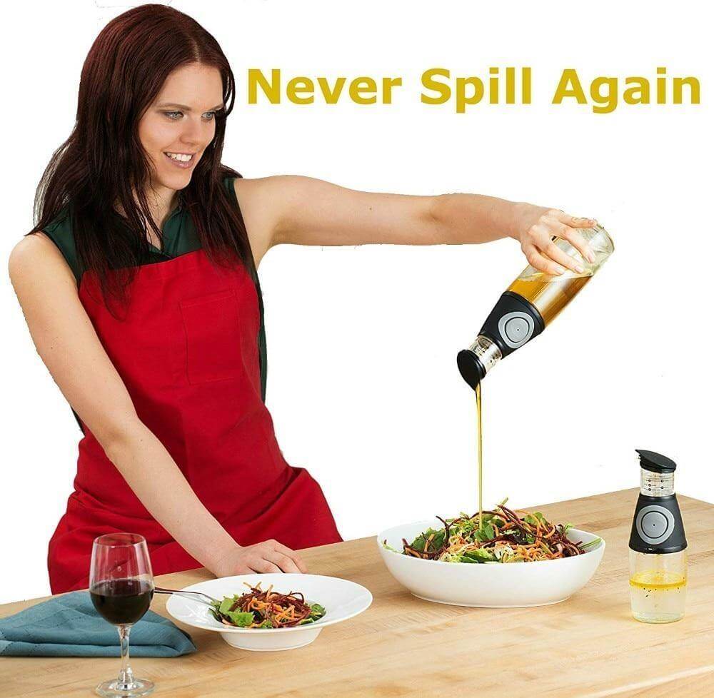 2pcs Drip-Free Olive Oil Dispenser Set - MaviGadget