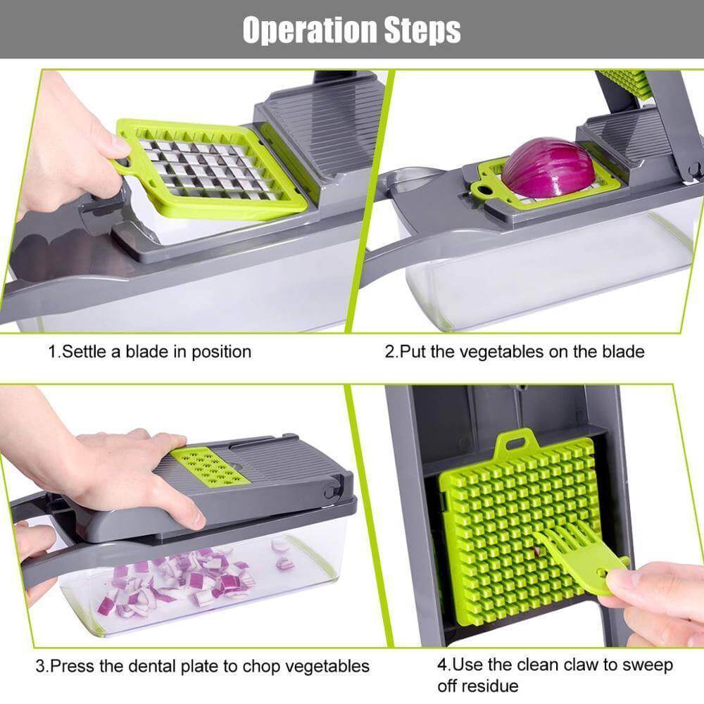 6 Blades Veggie Fruit Slicer with Box - MaviGadget
