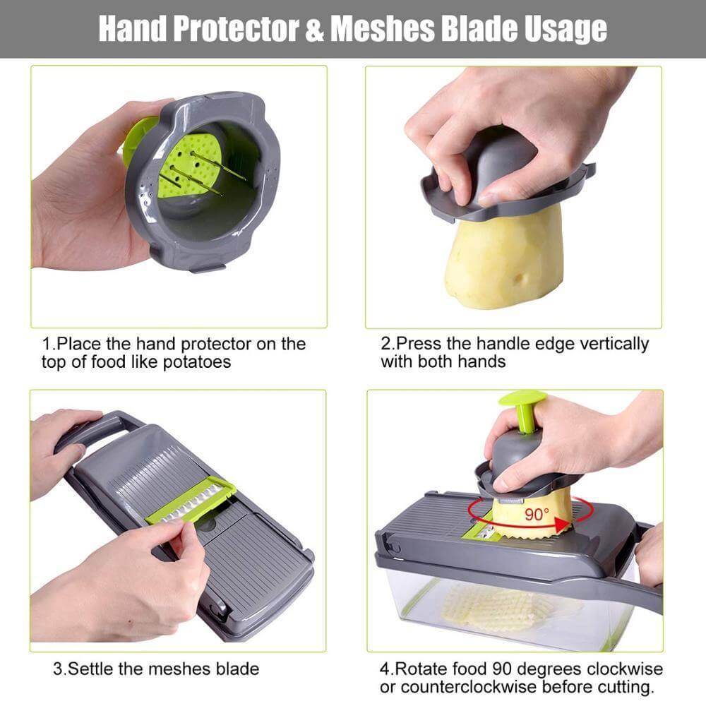 6 Blades Veggie Fruit Slicer with Box - MaviGadget