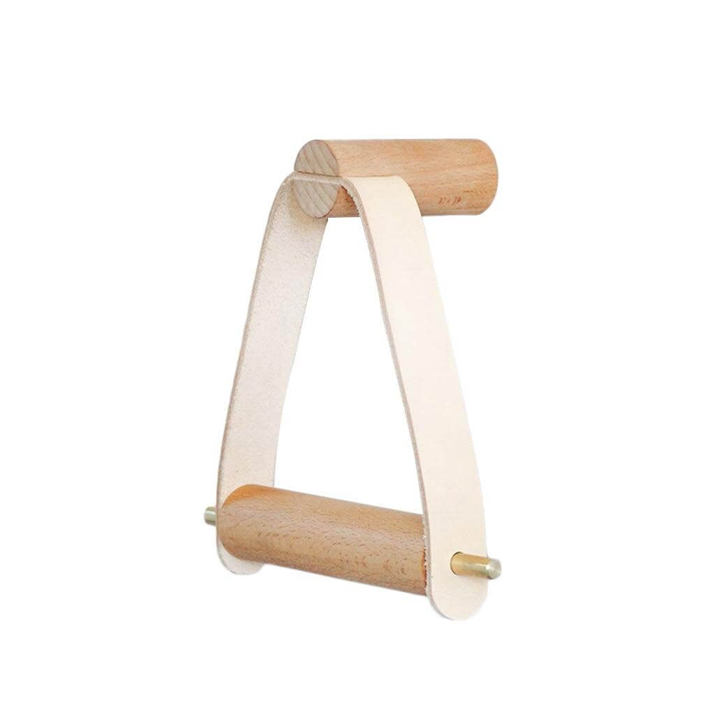 Simple Wooden Rolled Toilet Paper Holder - MaviGadget